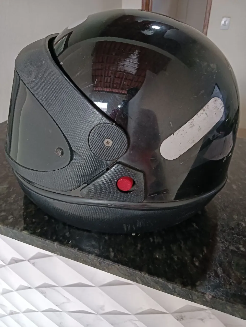 Capacete Preto para Moto