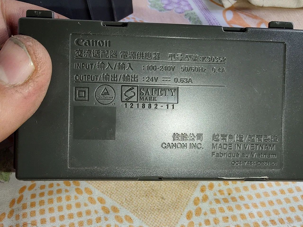 Fonte 24V 0.63A impressora Canon MG-2410 funcionando perfeitamente 