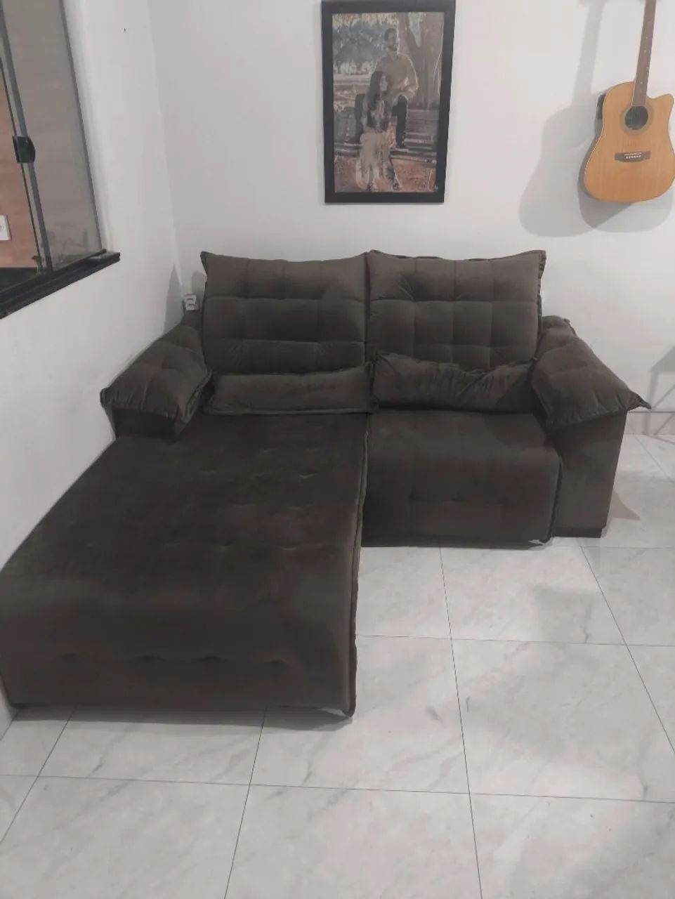 Sofá / sofa-cama retrátil de um lado