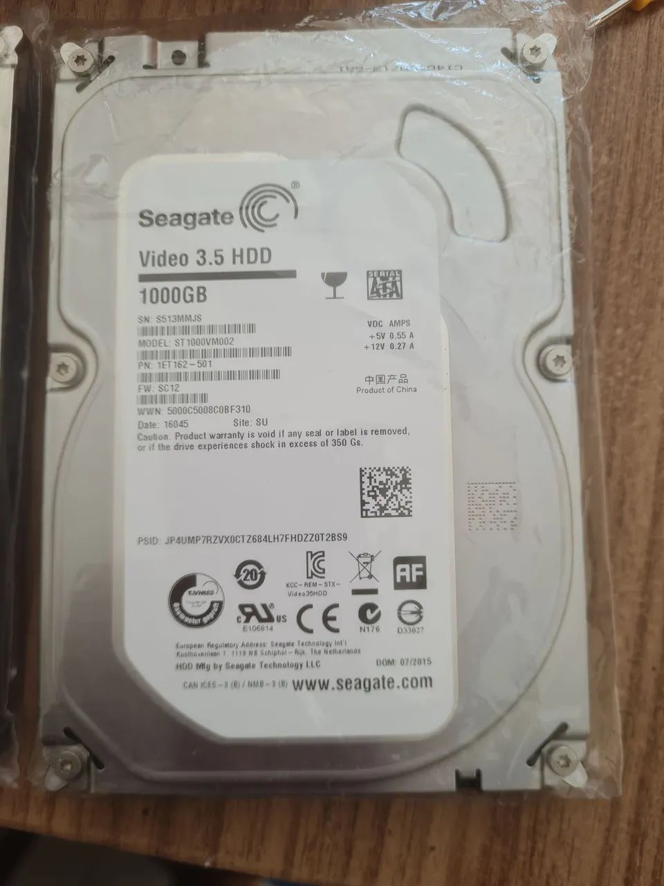 HD 1TB seagate