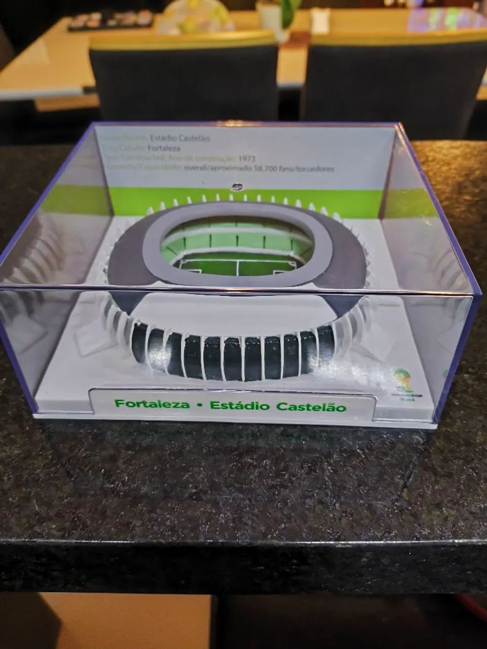 Maquete em resina Estádio Castelão (Fortaleza) Copa 2014