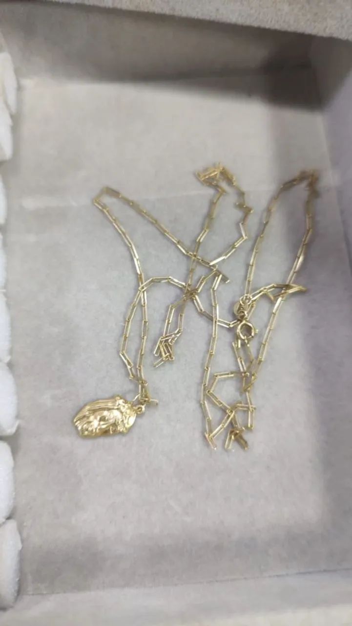 Cordão de Ouro cartier 18k + Medalha