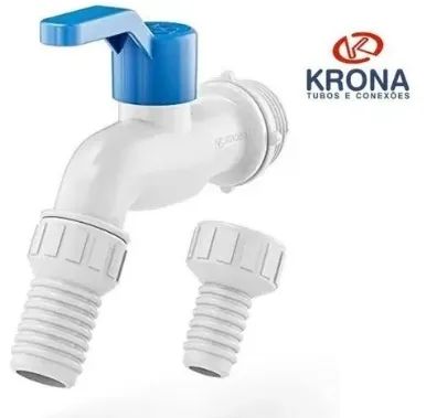 Torneira Esfera Jardim E Tanque 1/2 E 3/4 Pvc Krona