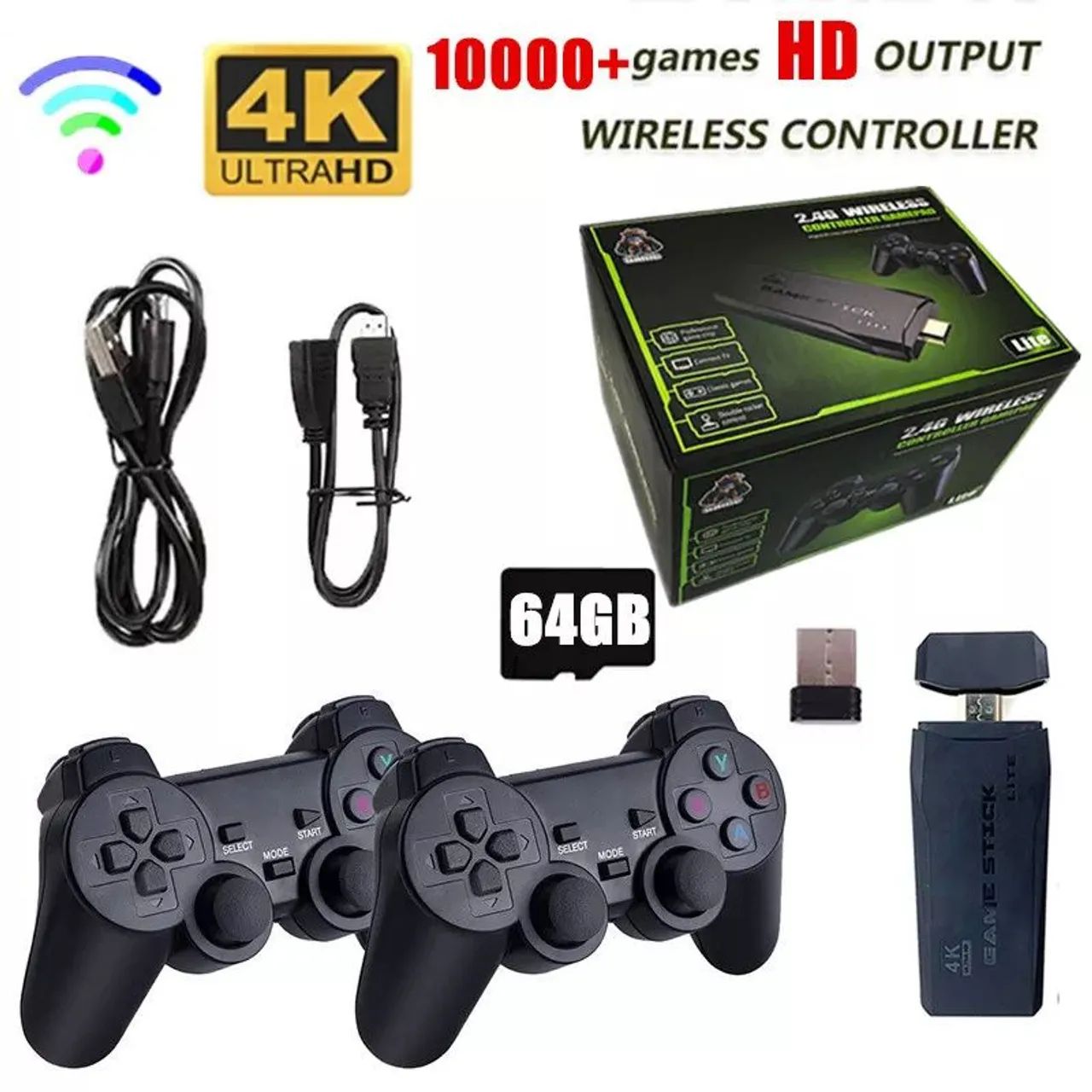 Vídeo Game Stick 4k lite 10mil Jogos 