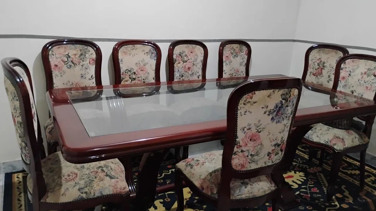 Mesa de jantar de vidro 64573993777409121