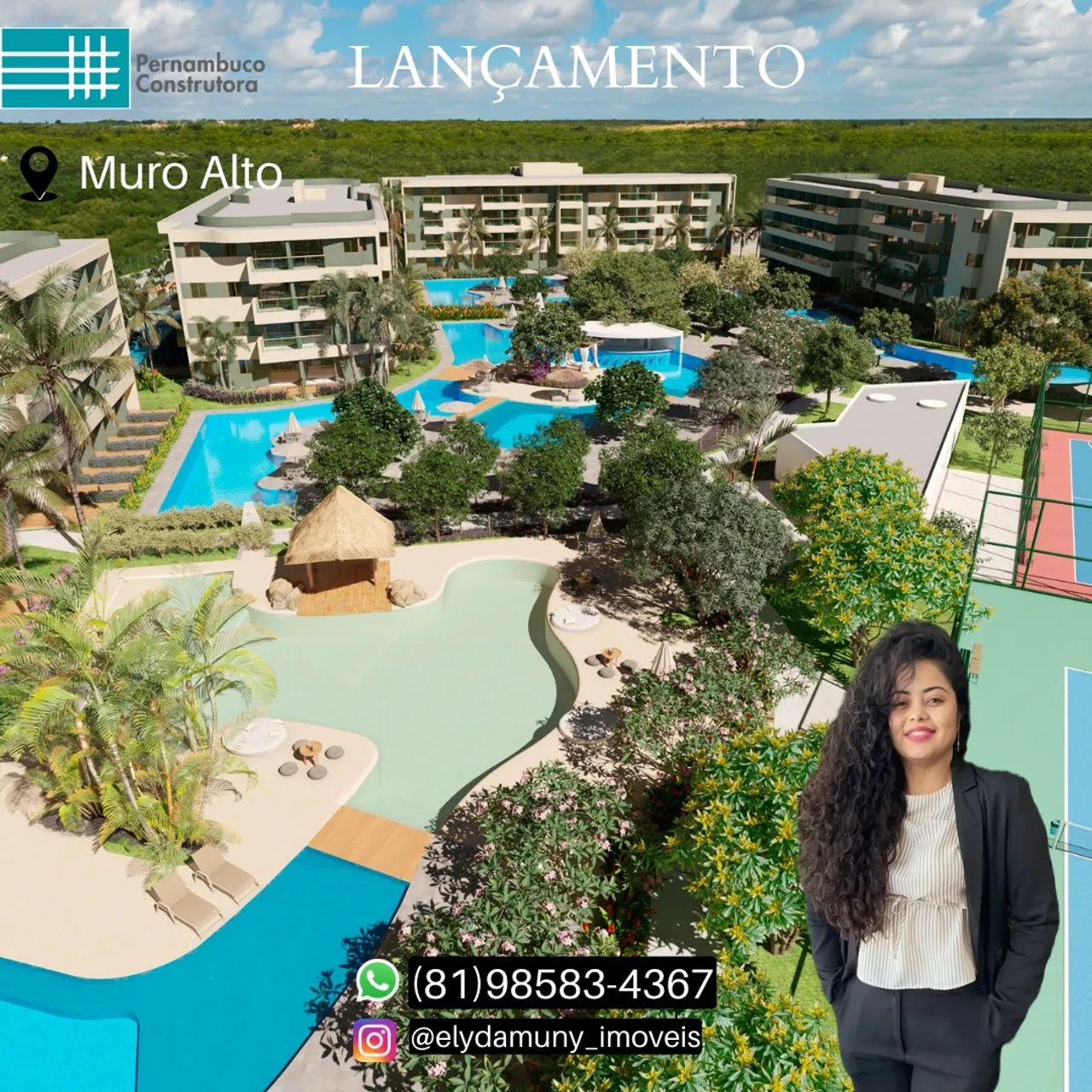 Vendo Flats Studios no 1° World Resort Da Praia De Muro Alto| Oportunidade para investir!  - Foto 2
