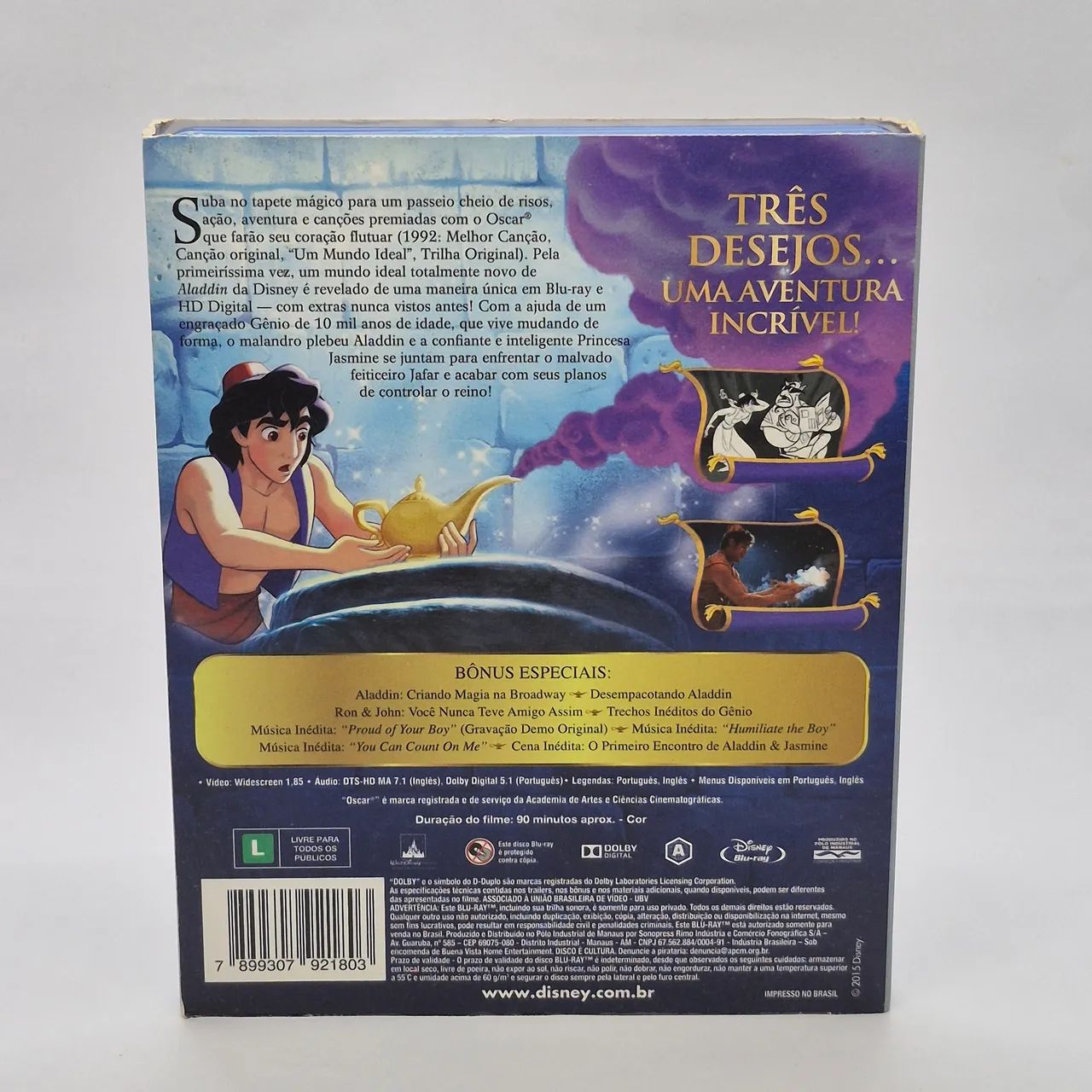 Blu-ray - Disney - Aladdin - Edição Diamante - Foto 2