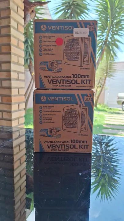 Ventilador Axial 100mm Ventisol Kit para Banheiro - Novo