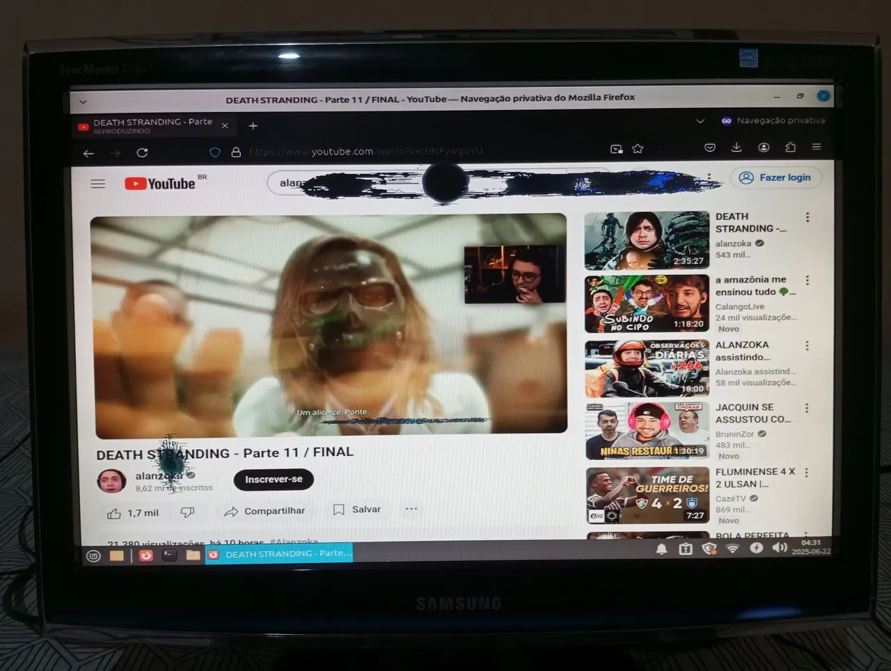 Monitor funcionando