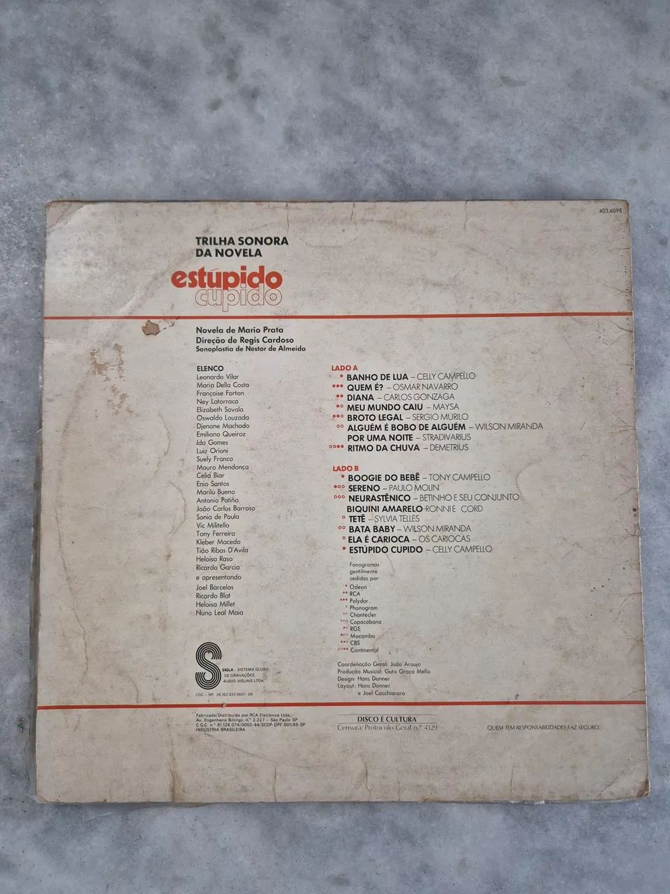 Disco LP Trilha Sonora Novela Estúpido Cupido - Foto 2