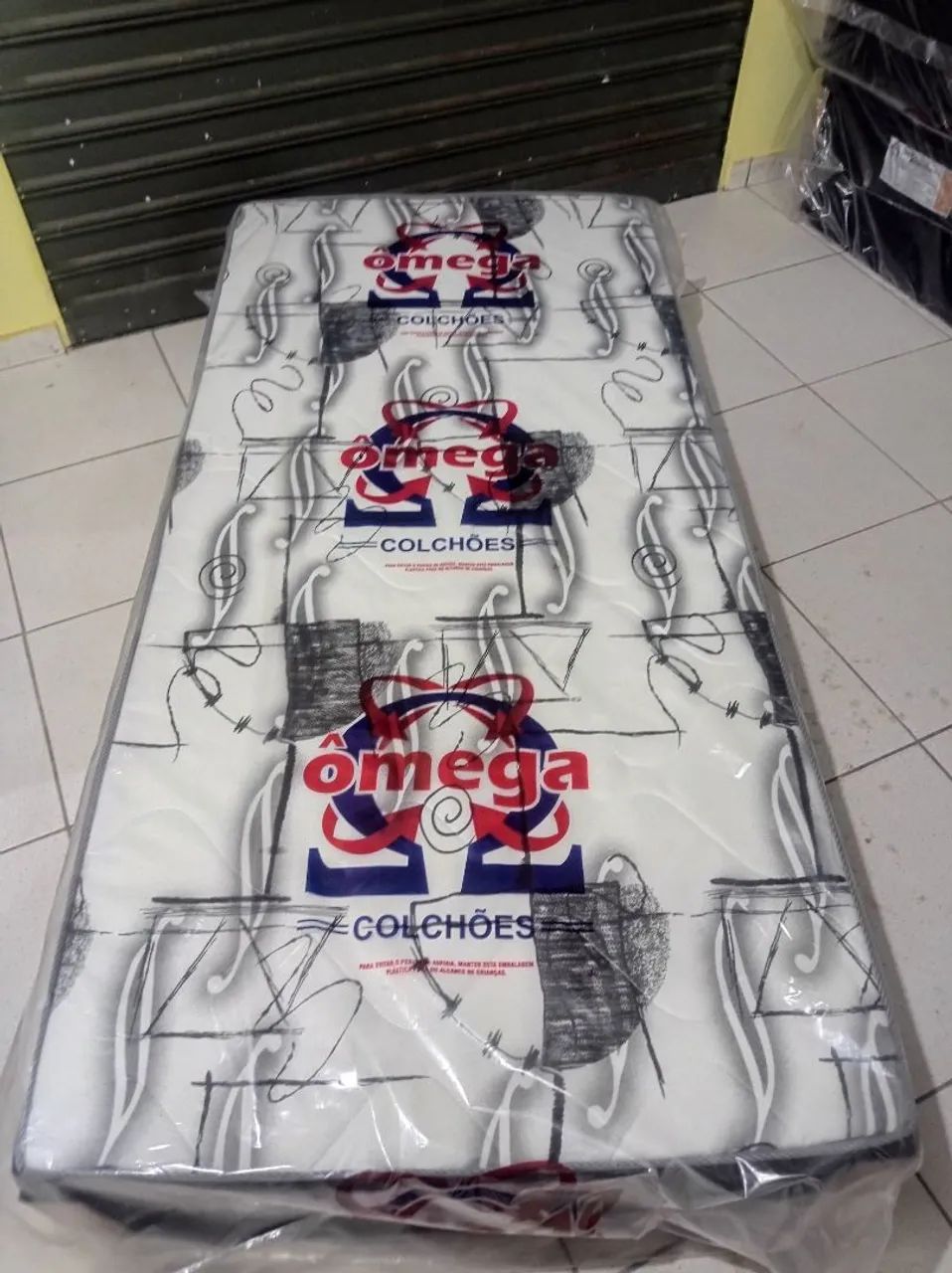 Cama box Solteiro com Espuma conjugadas. 