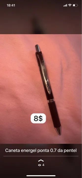 Caneta Energel Ponta 0.7