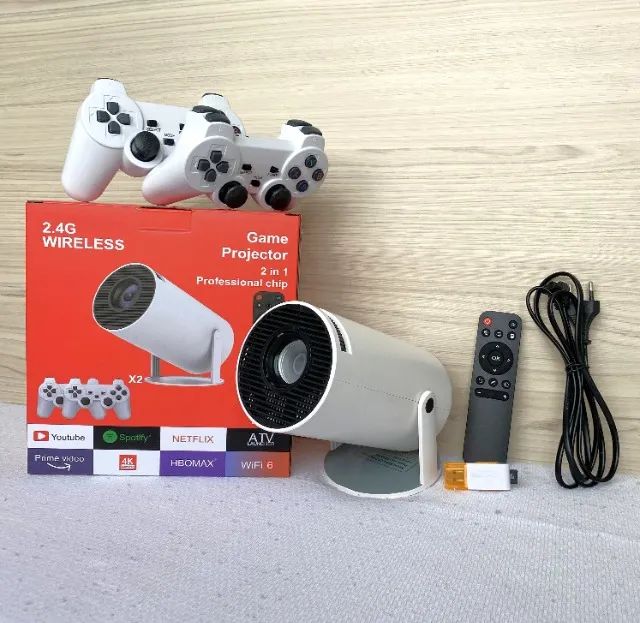 Projetor 2 em 1 com Chip Profissional para Jogos sem fio 2.4 - Foto 4
