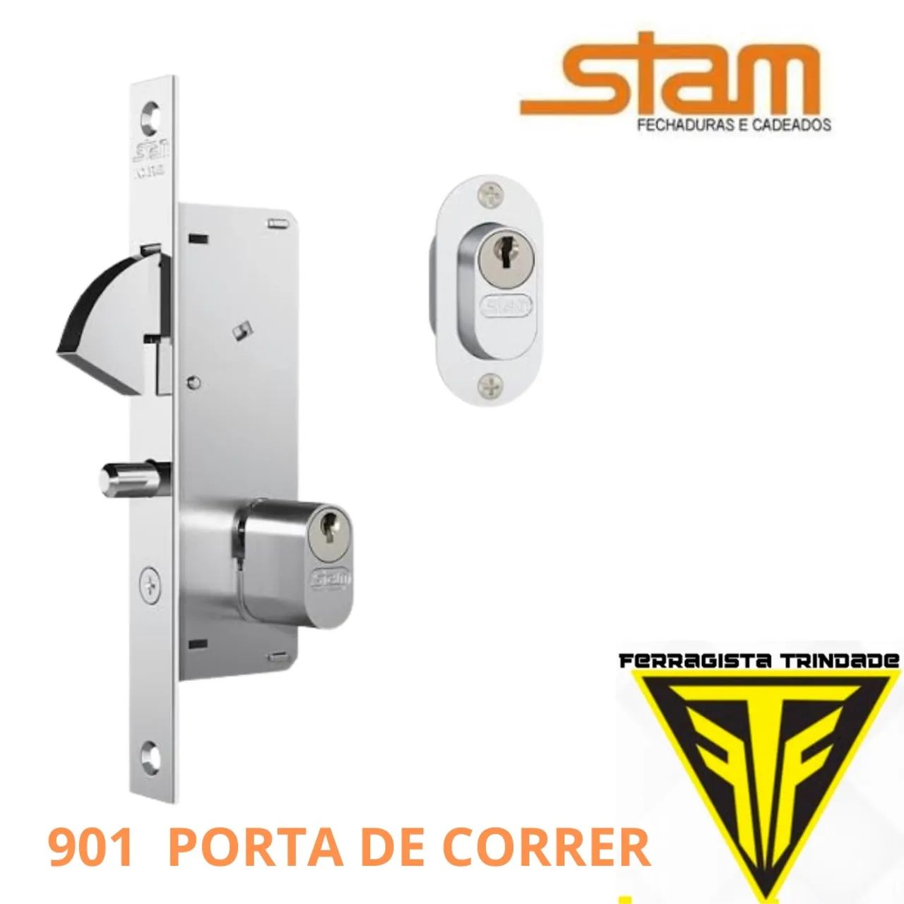 Fechadura para Porta de Correr Stam 901 ESTREITA