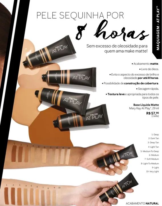 Base Líquida Matte Mary Kay AT Play - 29ml - Foto 2