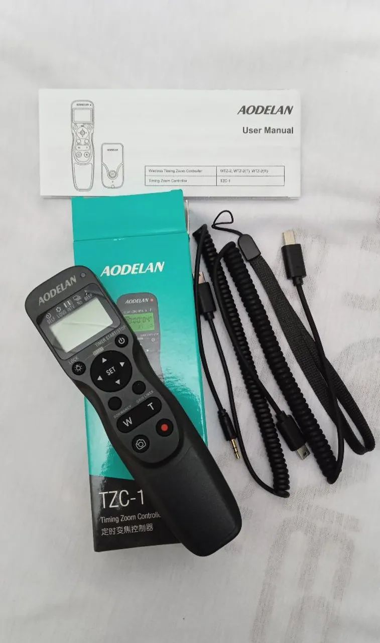Controle remoto Aodelan TZC-1 para câmeras Sony zv1 e Sony AX53 