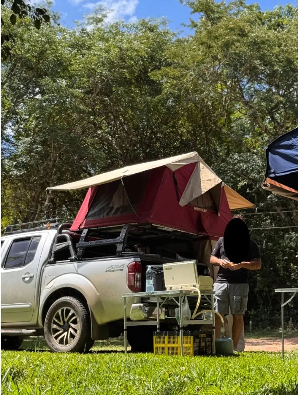 Barraca de teto camping's word + suporte fixo pickup para 2 pessoas