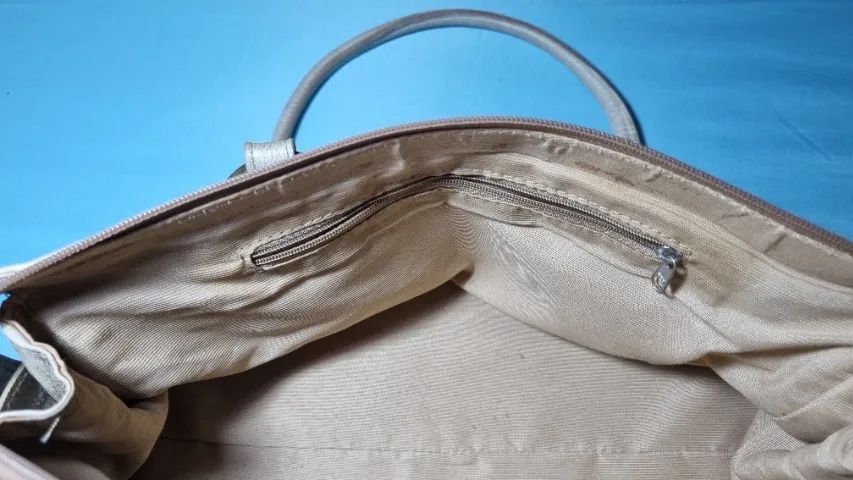 Bolsa de Couro Bege - Foto 5