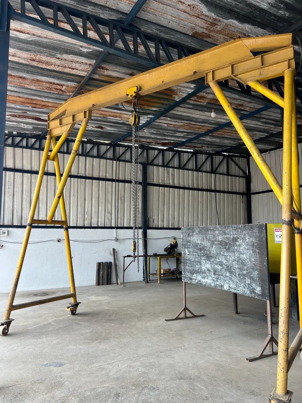 Pórtico e Talha de 5t manual para todo seguimento industrial  - Foto 2