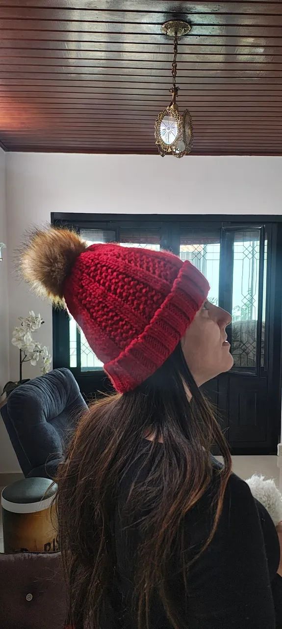 Toucas de lã com pompom - Foto 3