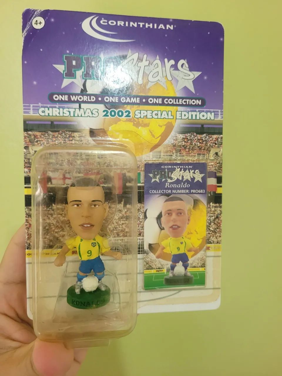 Boneco Mini Craque Corinthian Prostars Ronaldo Christmas 2002