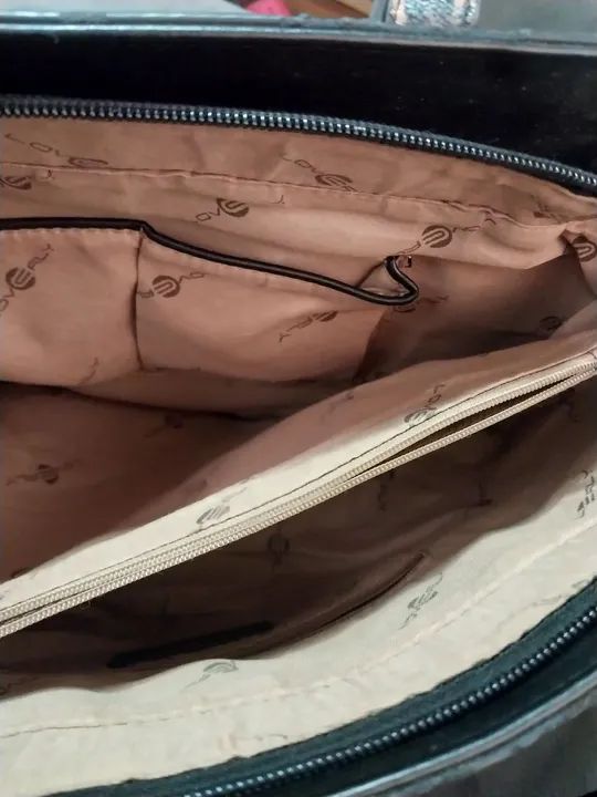 Bolsa Love Girl  Preta e Animal Print - Foto 6