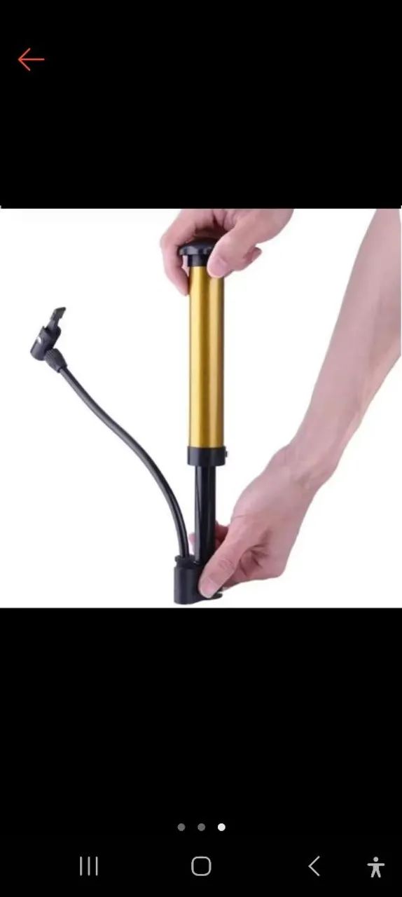 Bomba de Ar para Bicicleta com Acessórios - Foto 5