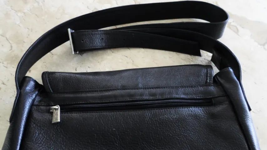BOLSA DE COURO LEGÍTIMO BIRELLO com Alça Regulável (usada) - Foto 5