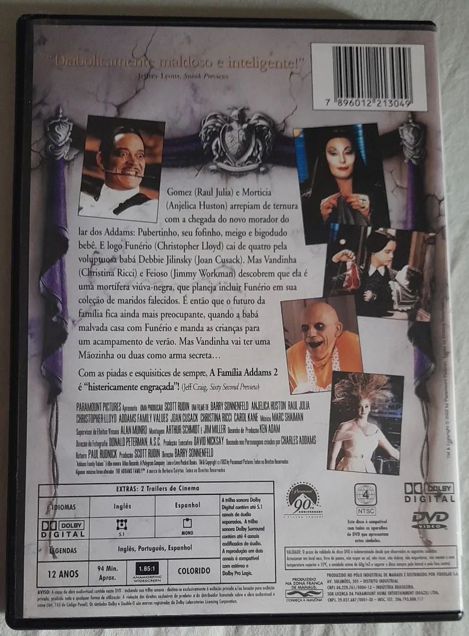DVD A Família Addams 2 Paramount Collection  - Foto 2