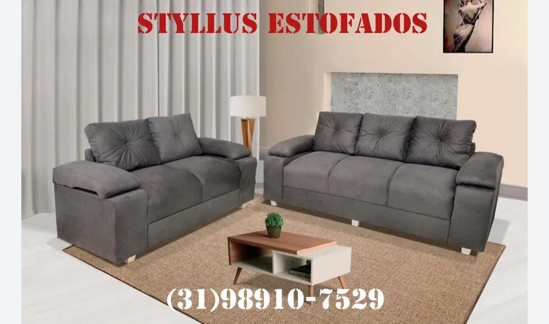 Sofás Estofados - 2 e 3 lugares