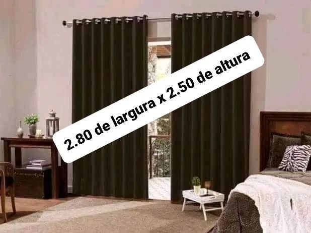 Cortina Oxford 2.80  X 2.50 Apenas R$ 90 - Foto 3