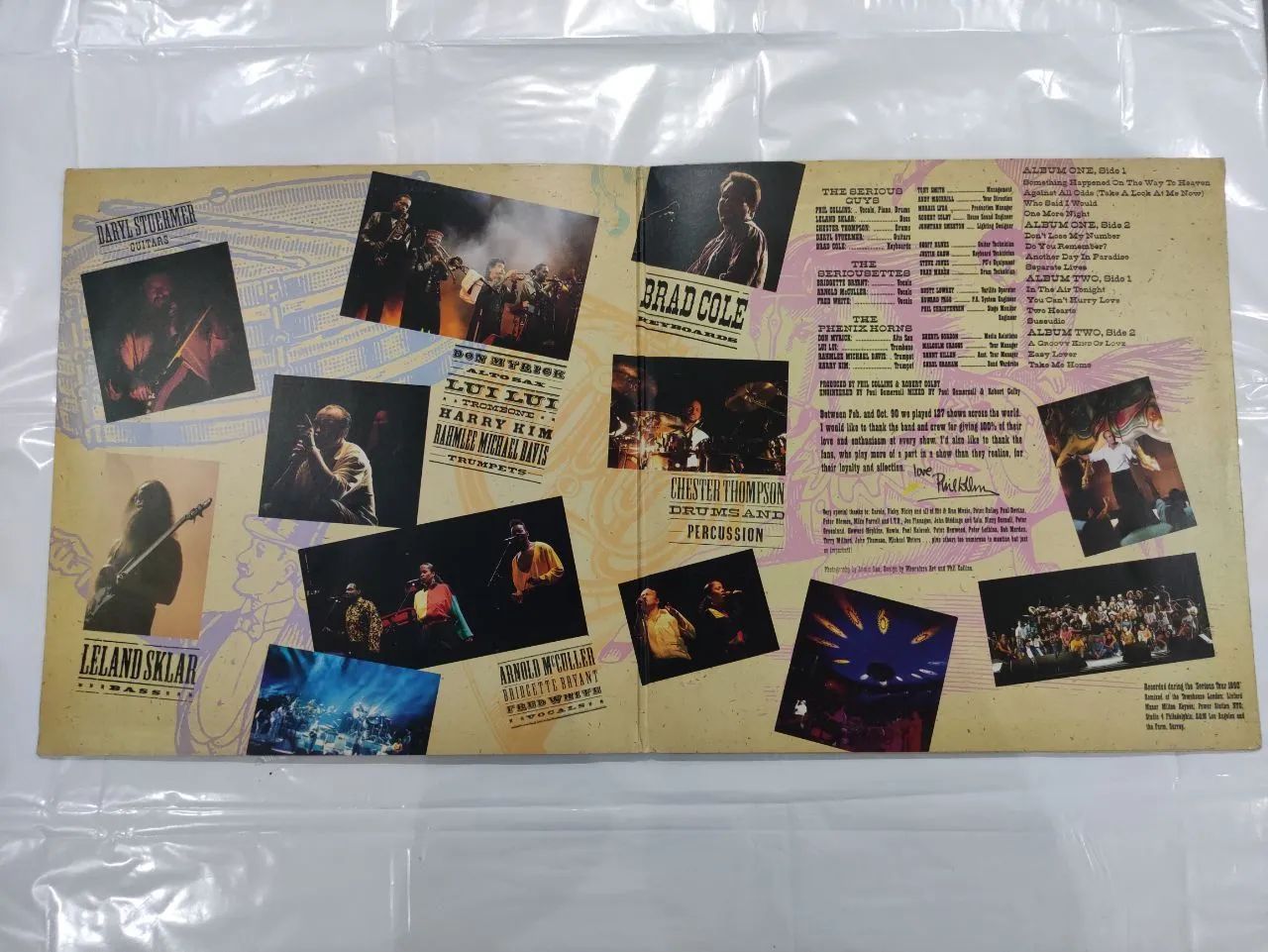 Phil Collins  - Serious Hits Live (LP Duplo Nacional) Ler Descrição - Foto 5