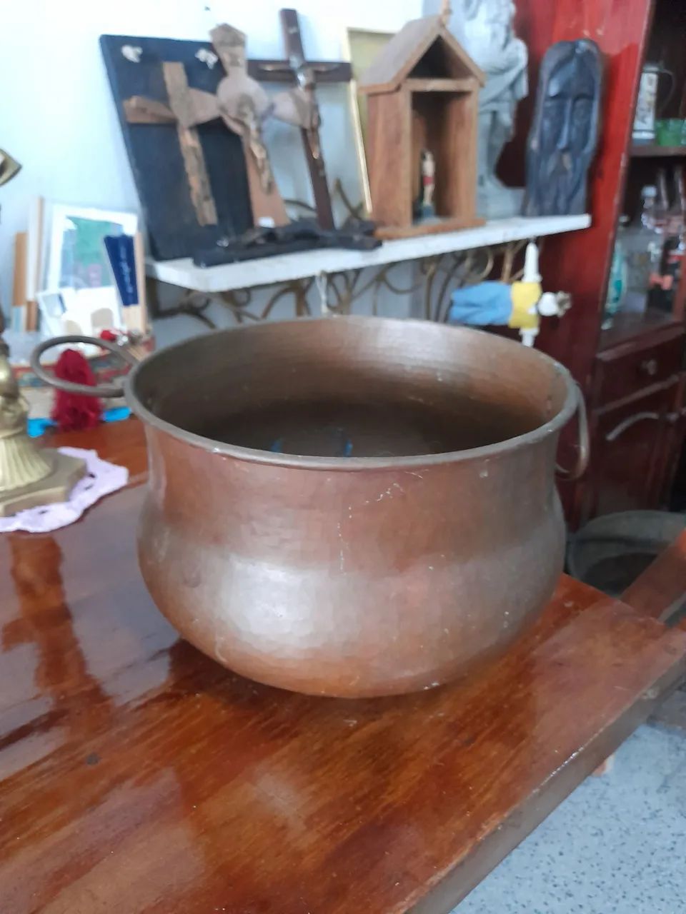 Caldeirão de Cobre Antigo