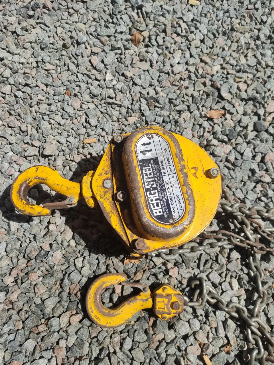 VENDO TALHA DA MARCA BERG STEEL