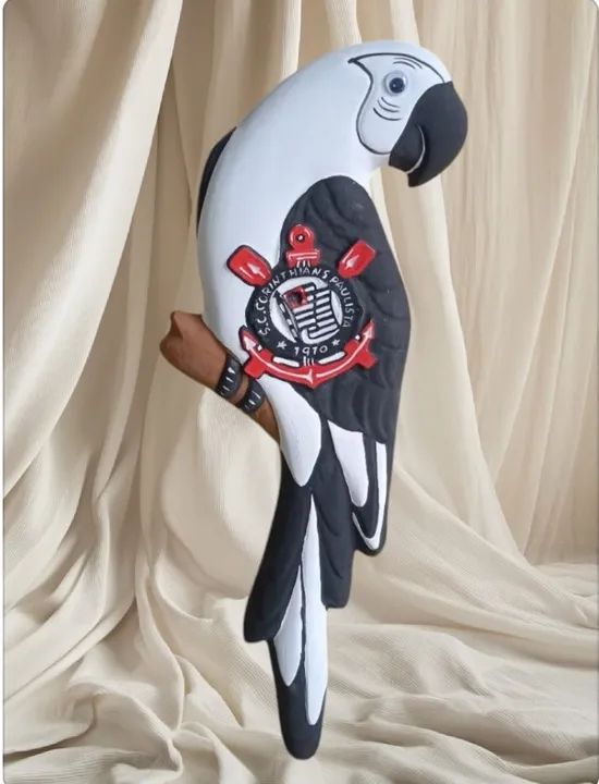 FORMA DE GESSO ARTESANATO ARARAS TIMES - Foto 2