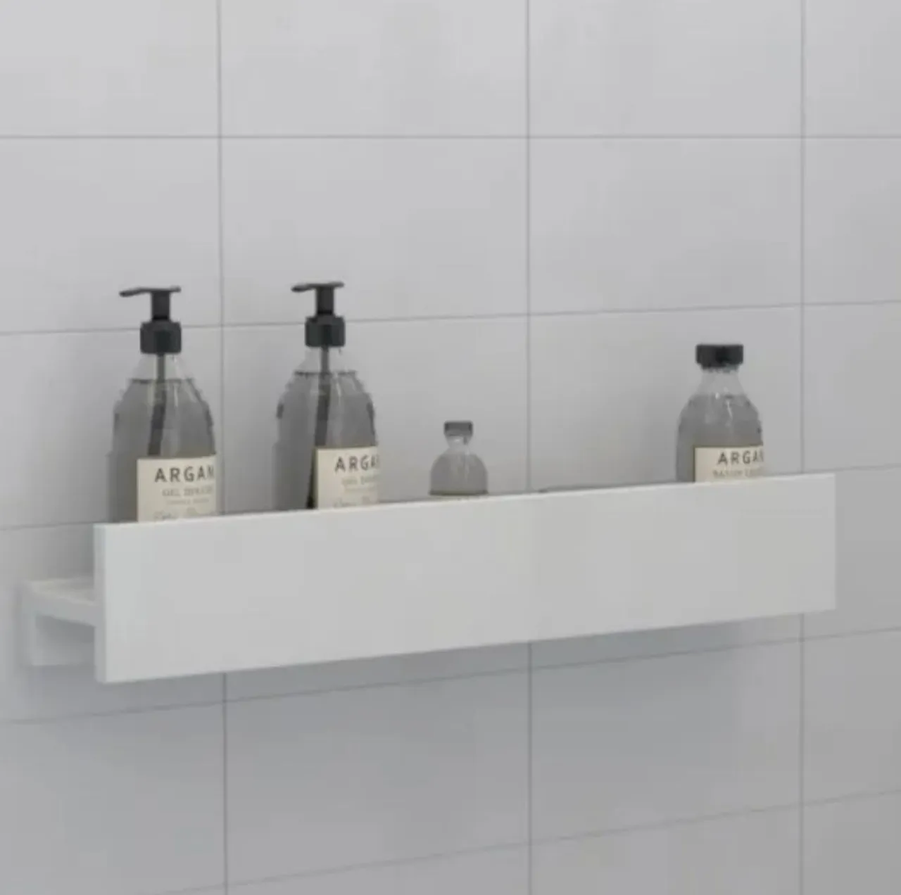 Prateleira de Banheiro 60X10 Louça Branca 