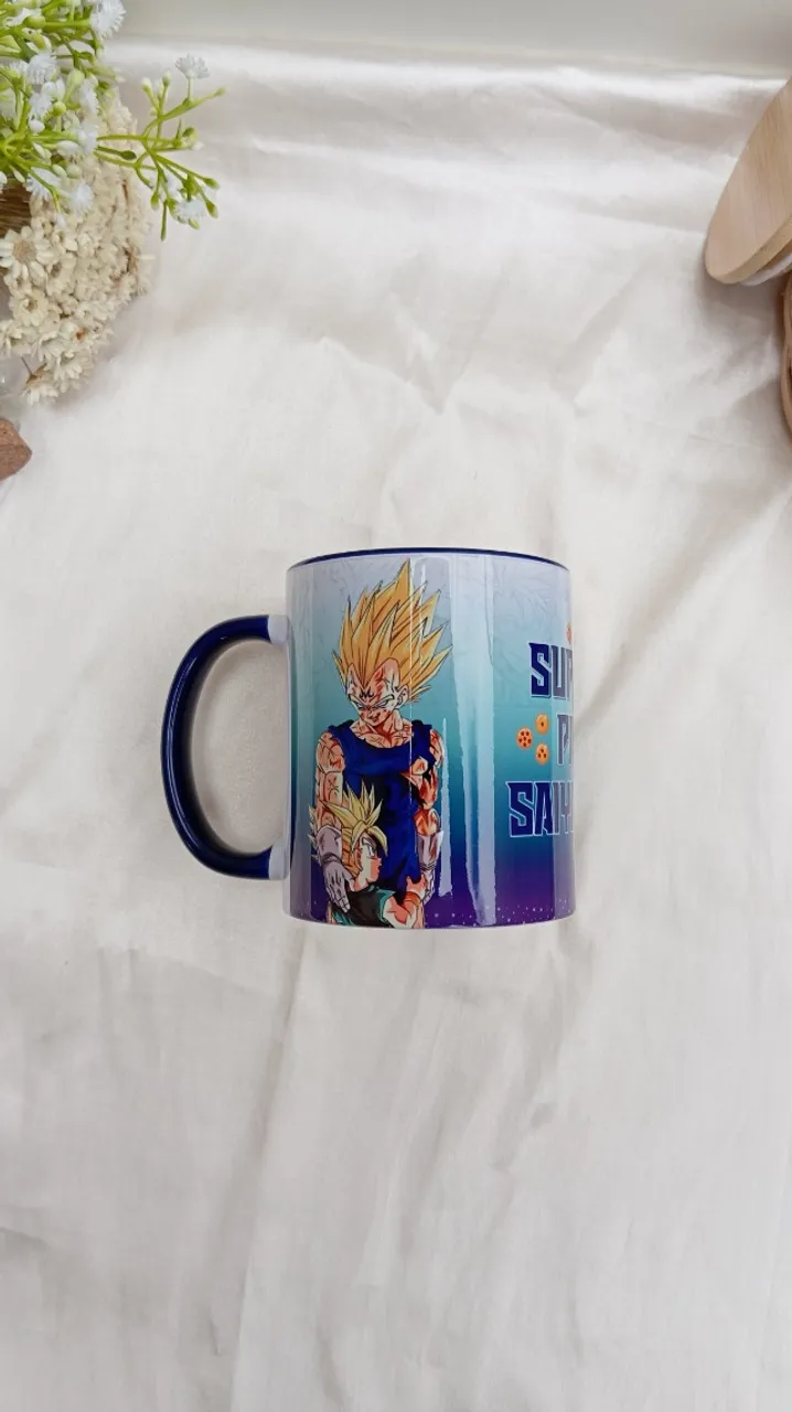 CANECA PERSONALIZADA PAI SAIYAJIN VEGETA - PRONTA ENTREGA