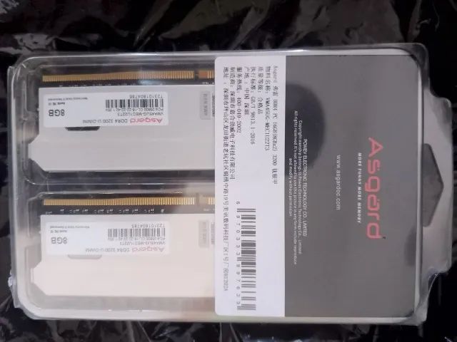 Novo Lacrada - Kit 16Gb 3200mhz Ddr4 (2x 8GB) Asgard T3 Freyr Memoria Ram Não 4x - Foto 3