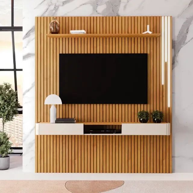 Painel de tv Ripado com led - Foto 2