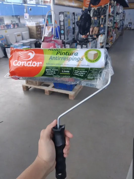 Rolo de Pintura Condor Antirrespingo - Novo