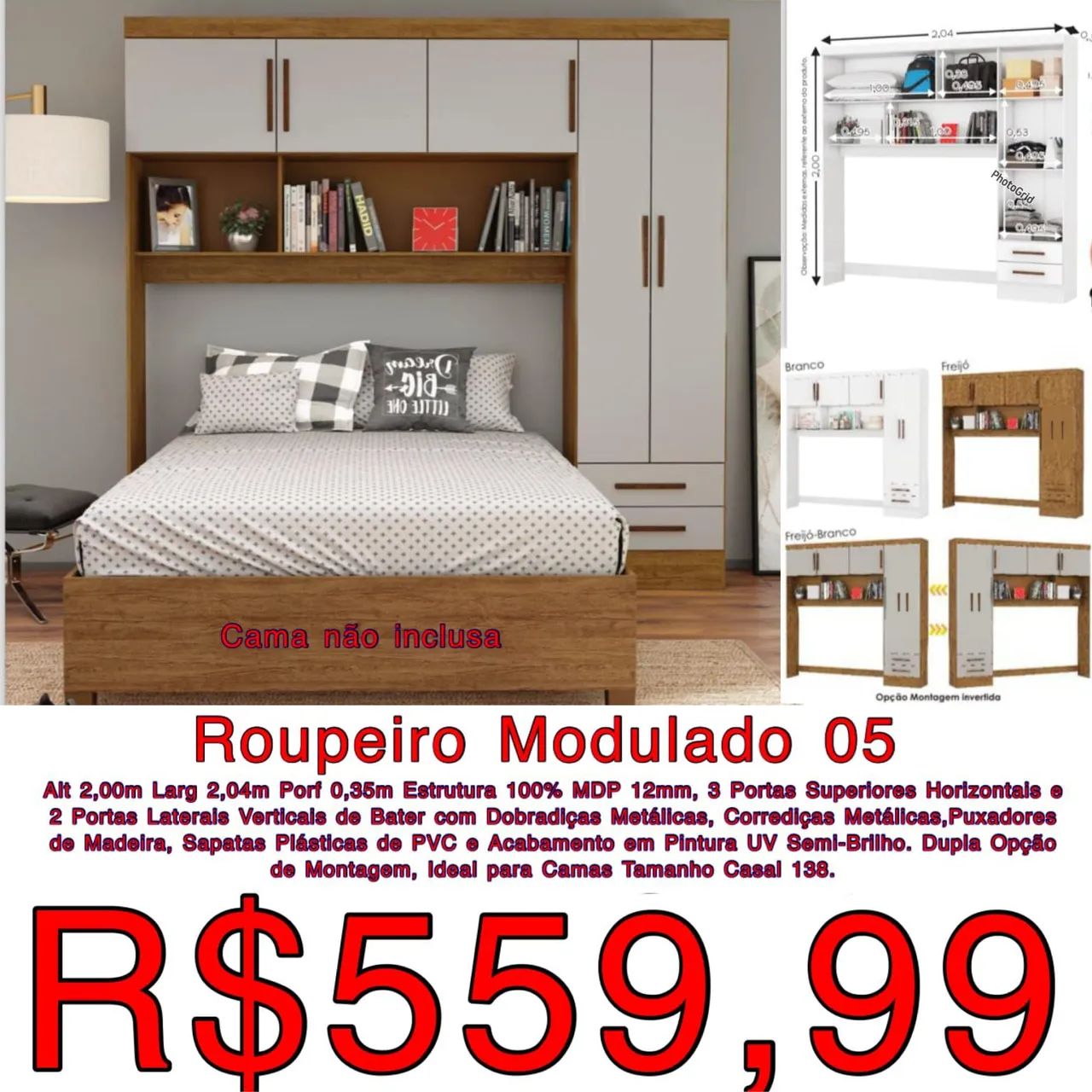 Guarda-Roupa modulado  casal !!  - Foto 2