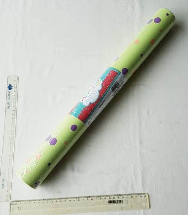 Papel de Parede Linha Infantil - Muresco - 5m² - Verde Claro com Bolinhas - Rolo Lacrado