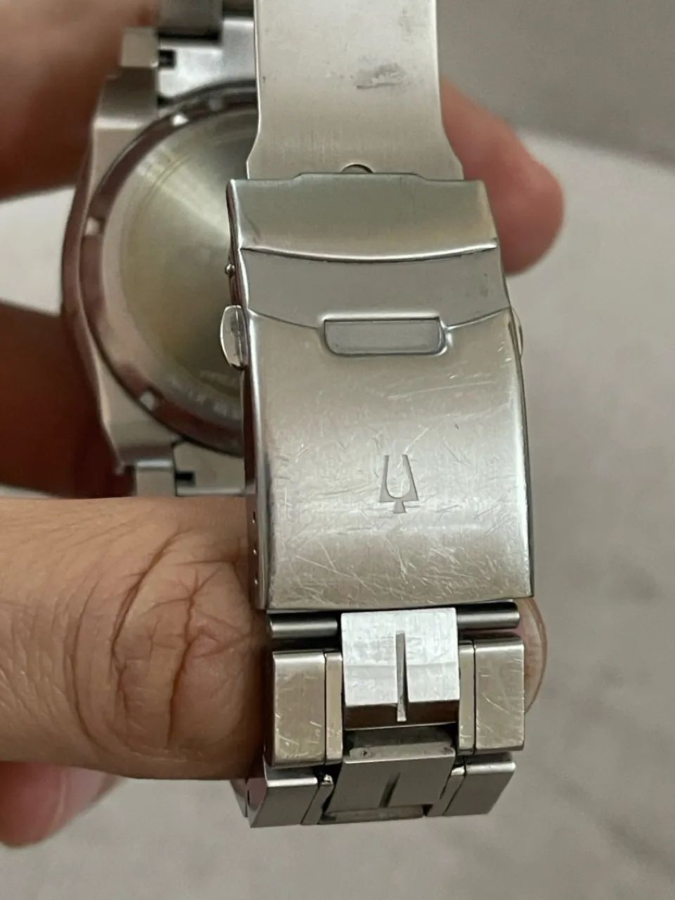 Relógio Bulova Masculino Azul Marine Aço Prata - Foto 5