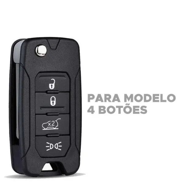 Capa de Chave em Silicone Premium Jeep Renegade  - Foto 4