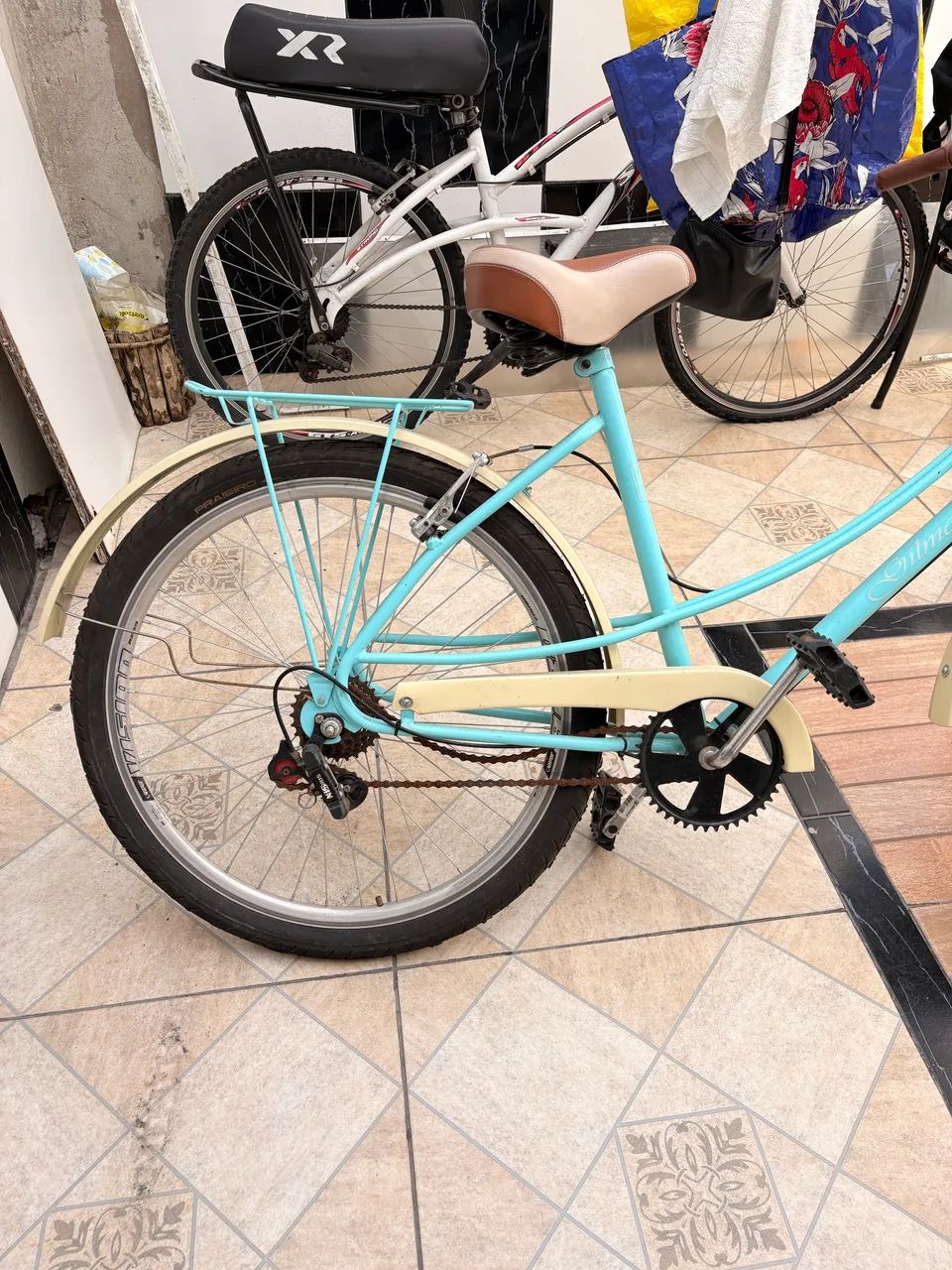 Bicicleta Yamada Ceci Aro 26 Azul Celeste  - Foto 4