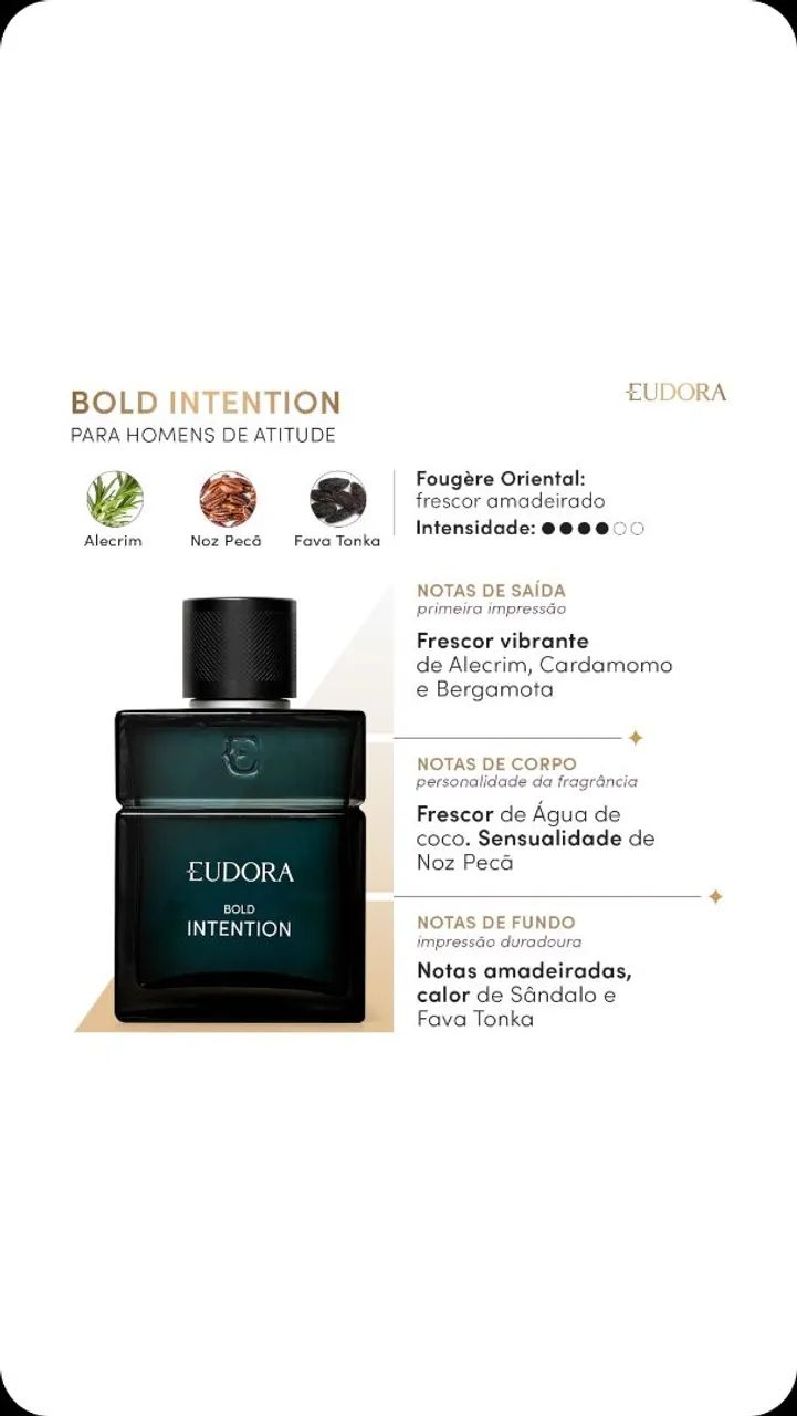 Bold Intention Desodorante Colônia 100Ml - Foto 3