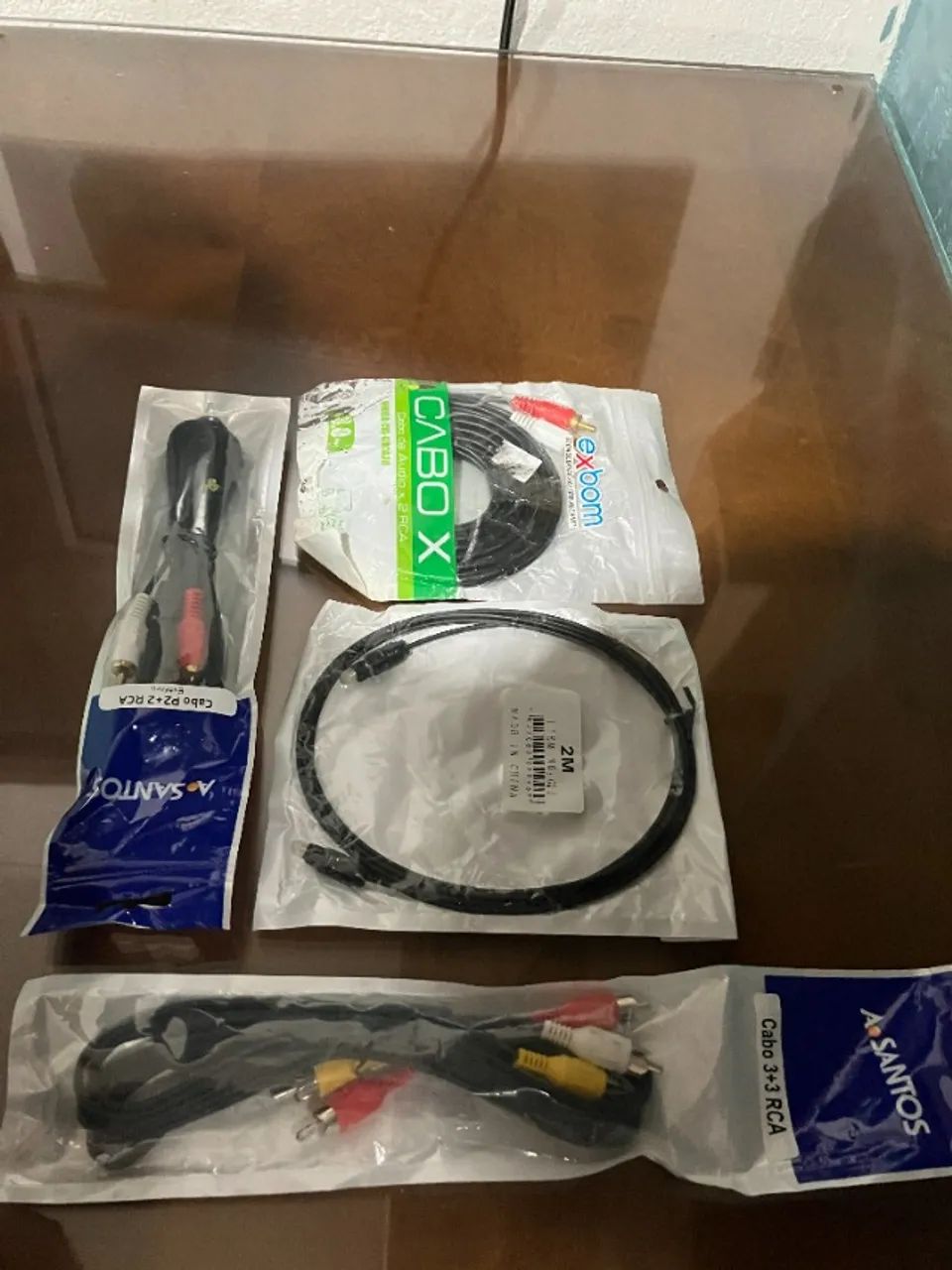Kit 4 cabos de áudio (P2, RCA, Óptico) - Foto 2