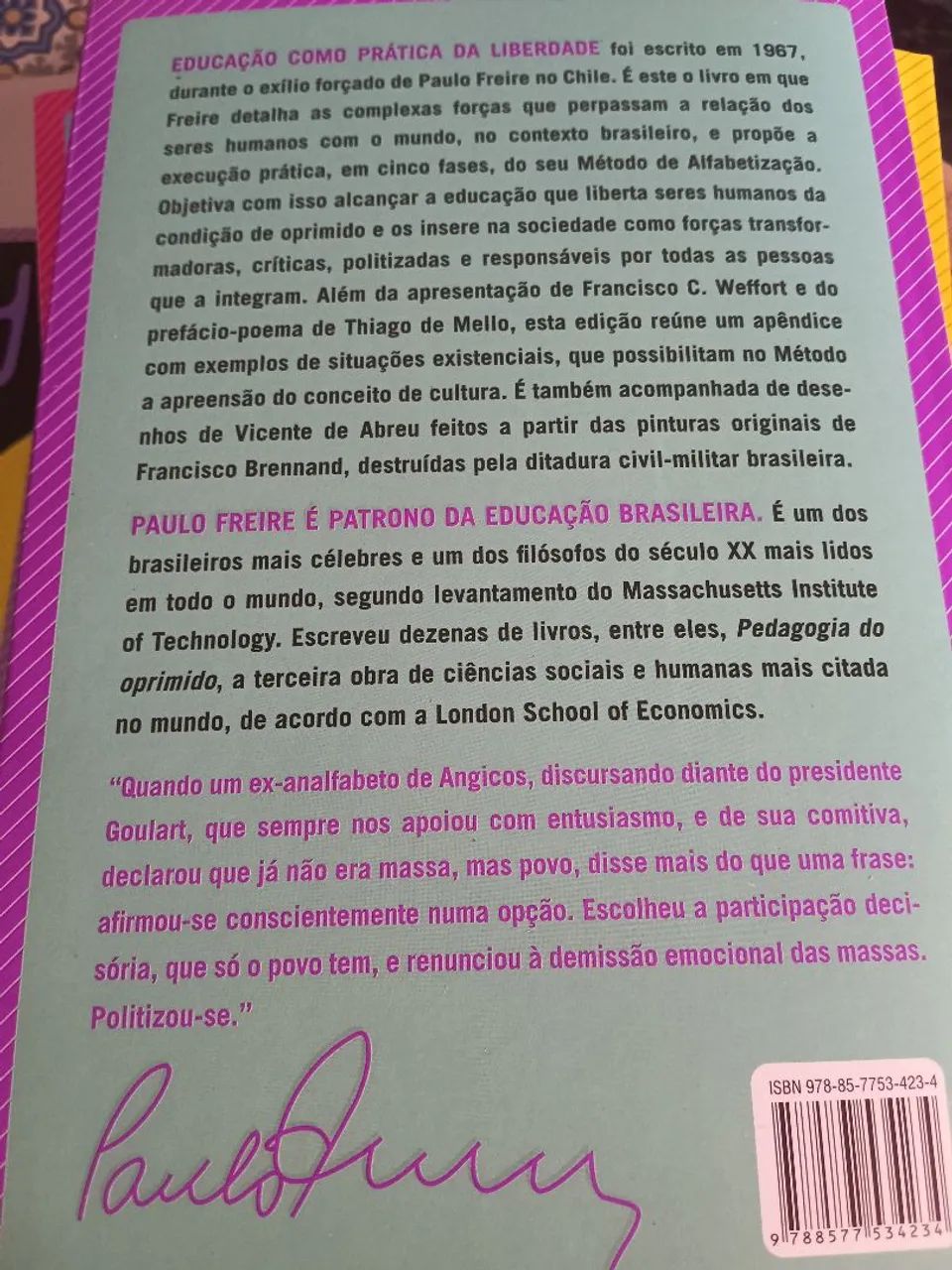 Educação como Prática da Liberdade 
