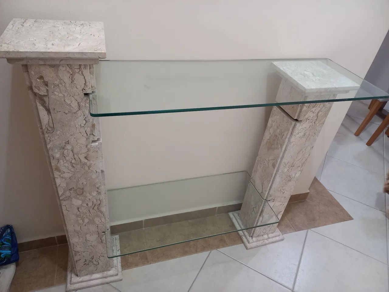 Rack aparador de Mármore Travertino