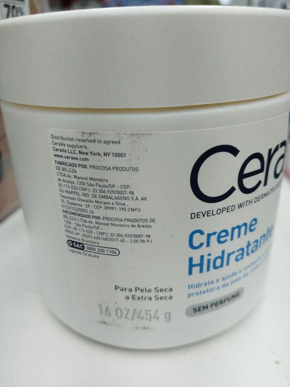 Creme Hidratante Cerave 454g. - Foto 2